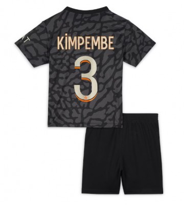 Maillot de foot Paris Saint-Germain Presnel Kimpembe #3 Troisième enfant 2023-24 Manches Courte (+ pantalon court)